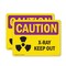 Signmission Radiation & Laser Sign, 7 in H x 10 in W, Plastic, Rectangle OS-2PACK-CR-P-710-L-10200 - alternate 1